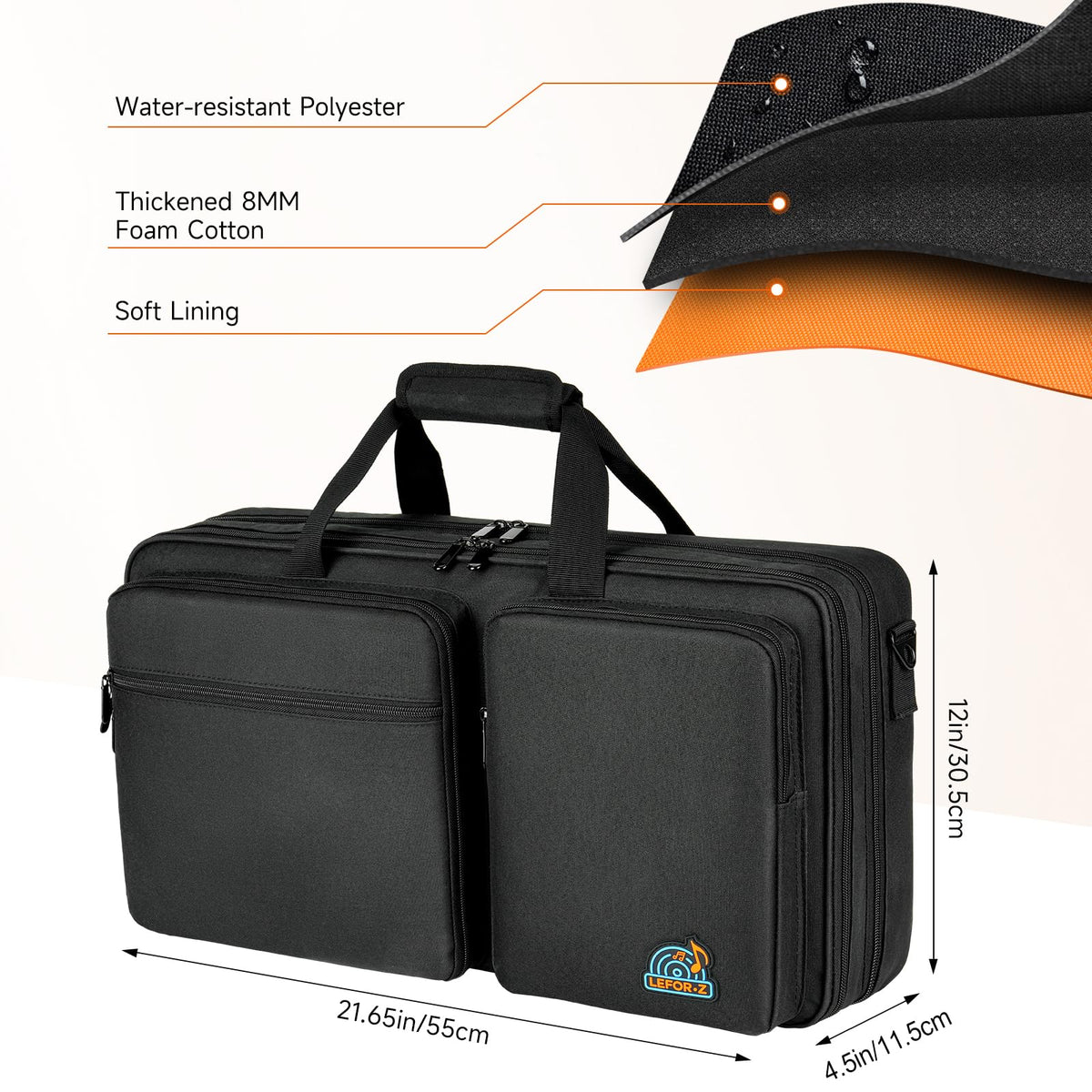 DJ Controller Case Fits for Pioneer DDJ-FLX4/Numark Mixtrack Platinum FX