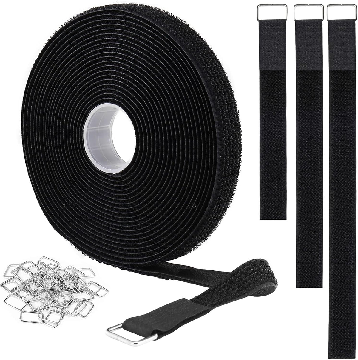 Adjustable Nylon Hook Loop Cable Straps