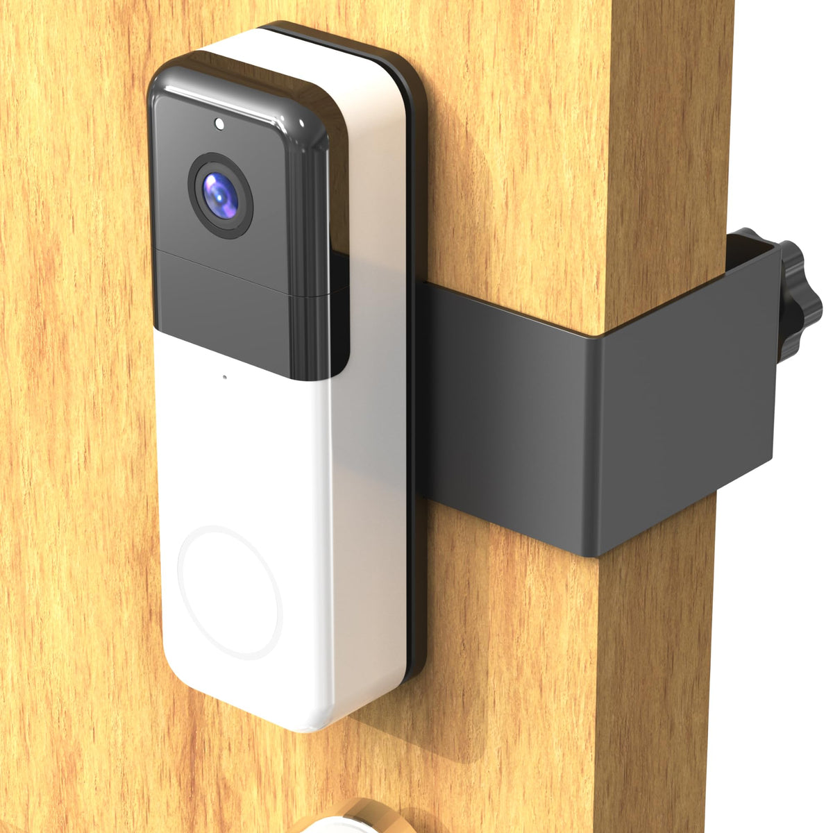 VMEI Anti-Theft Door Mount Compatible with Wyze Video Doorbell Pro, Made of Hard Stainless Steel and Aluminum Alloy, Real Anti-Theft, No Drill, Not Block Night Sensor (Silver)