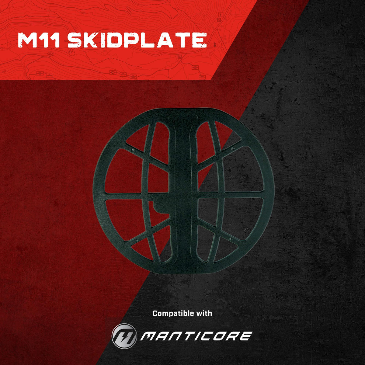 MINELAB 11" Skidplate Coil Cover Accessory for The M11 DD MANTICORE Metal Detector