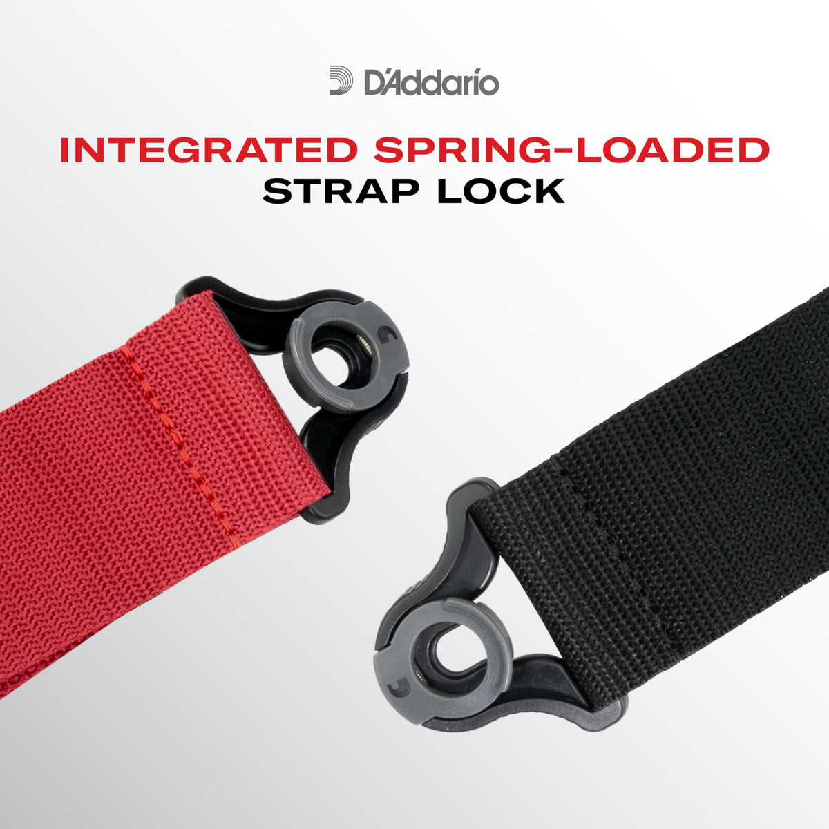 Planet Waves D'Addario Auto Lock Guitar Strap Nylon Black