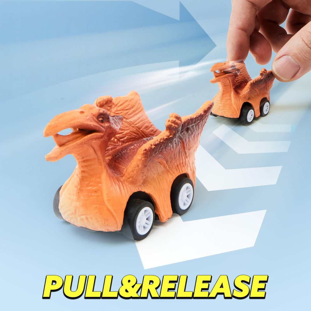 JOYIN 13 in 1 Dinosaur Toys for Kids 3-5, Triceraptor Dinosaur Truck with 12 Pull Back Cars, Birthday Gifts Toys for 3 4 5+ Year Old Boy, Transport Carrier Truck