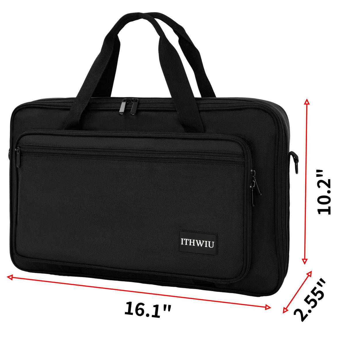 ITHWIU DJ Carrying Case Fits DDJ 200, ddj-wego3, AKAI MK3, Native Maschine Mikro Mk3, Hercules DJ Control Inpulse 200, Numark Party mix, Multi-FX pedals, line 6 helix floor, 16 x 10 x 2.5 Inch, Black