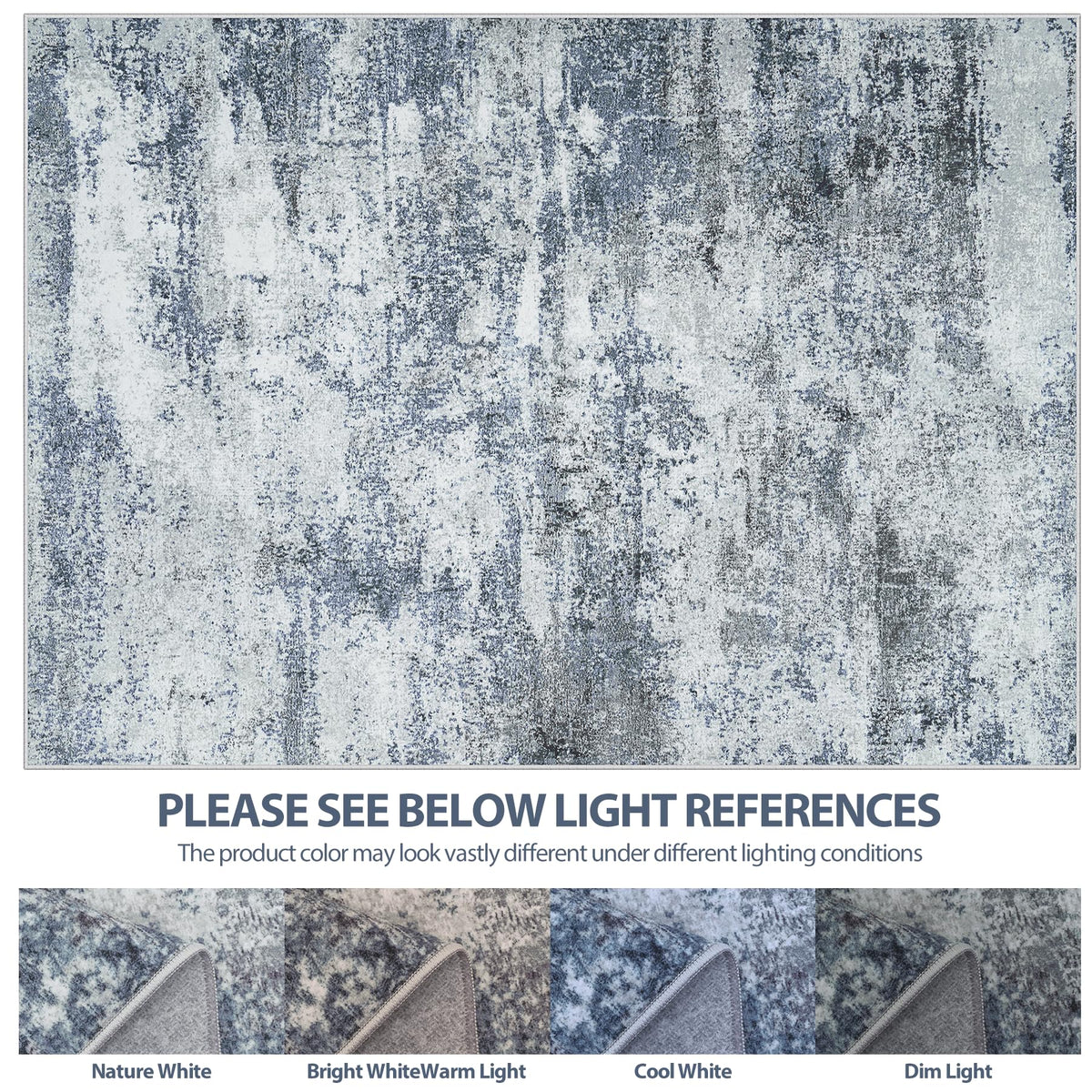 8x10 Area Rugs for Living Room Washable Bedroom Dining Room Blue Grey - thewildfolk 8x10 Area Rugs for Living Room Washable Bedroom Dining Room Blue Grey