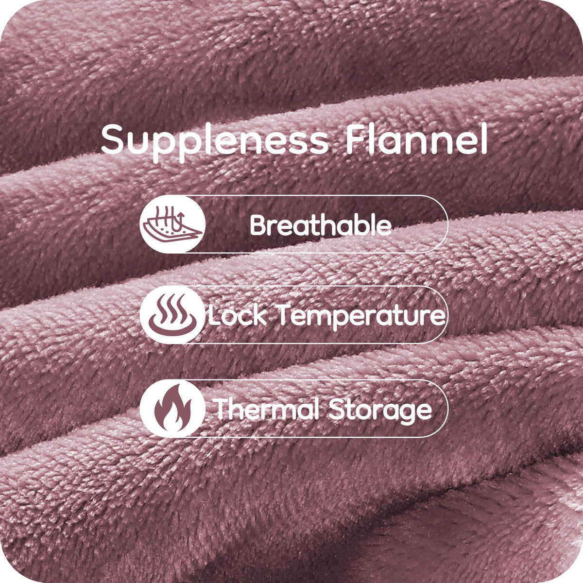 LaffyLo Electric Heated Blanket Queen Size 84" x 90", Soft Flannel Heating Blanket with Dual Controls, 4 Heat Settings, 10-Hour Auto Shutoff, Overheat Protection, Machine Washable, Purple