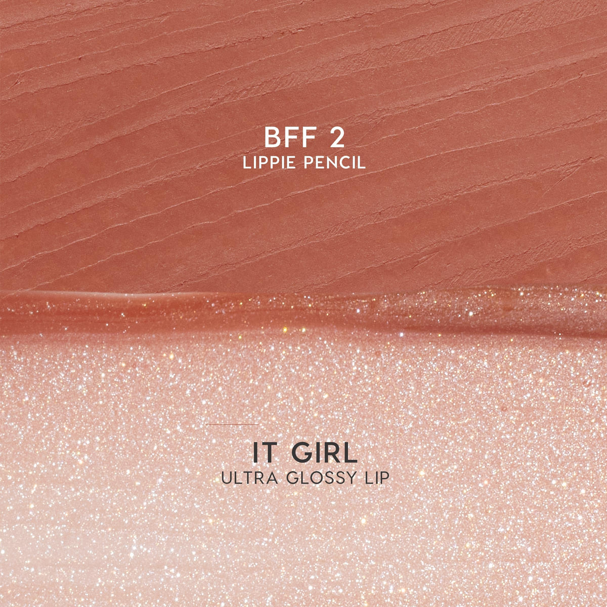 ColourPop Best Besties Lip Pencil & Gloss Duo - Shimmery Nude Lip Combo for Definition & Shine - Includes Shades BFF 2 & It Girl (2 Count)
