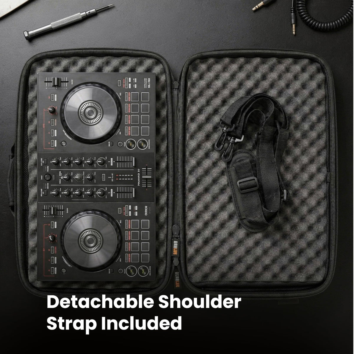 Gearlux DJ Controller Hard Shell Case Fits Hercules Inpulse 300-MK2