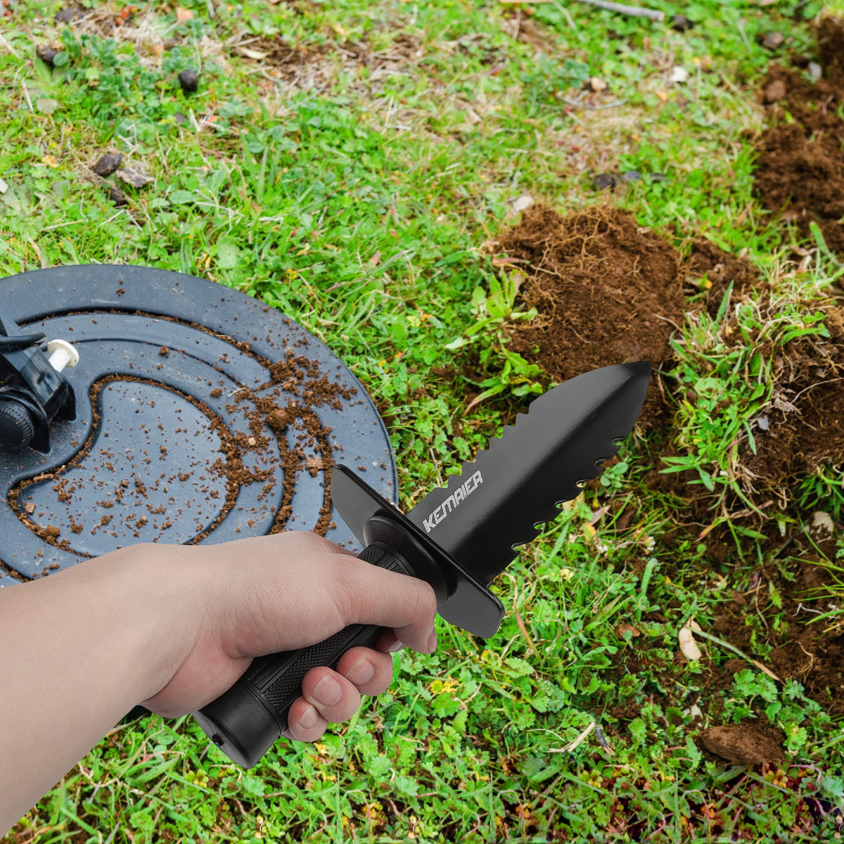 Kemaier Metal Detector Shovel, Heavy Duty Digging Tool for Accessories