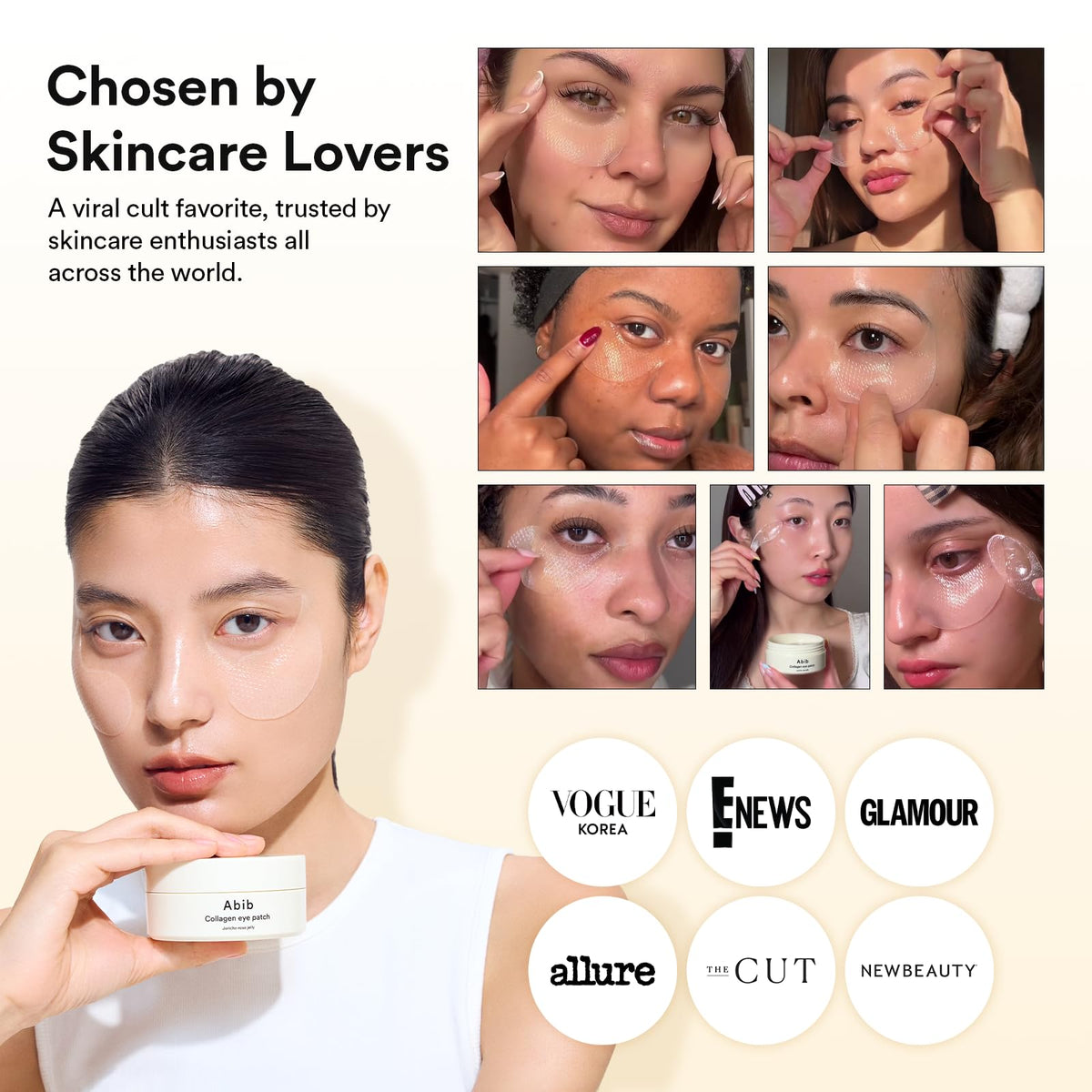 Abib Vegan Collagen Eye Patches for Wrinkles & Fine Line with Jericho Rose Jelly & Peptides, 60 Count, Korean Skin Care - thewildfolk Abib Vegan Collagen Eye Patches for Wrinkles & Fine Line with Jericho Rose Jelly & Peptides, 60 Count, Korean Skin Care
