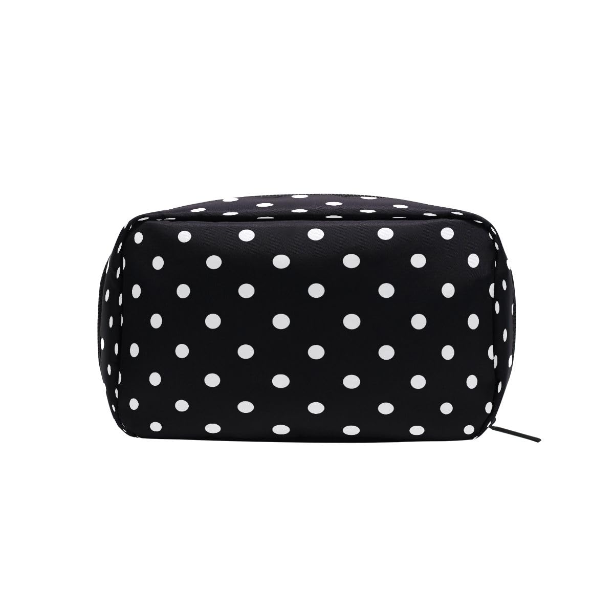 ALAZA Makeup Bag Cosmetic Bags for Women Small Zipper Pouch Travel Black Polka Dots Cosmetic Organizer Case Portable For Purse - thewildfolk ALAZA Makeup Bag Cosmetic Bags for Women Small Zipper Pouch Travel Black Polka Dots Cosmetic Organizer Case Portable For Purse