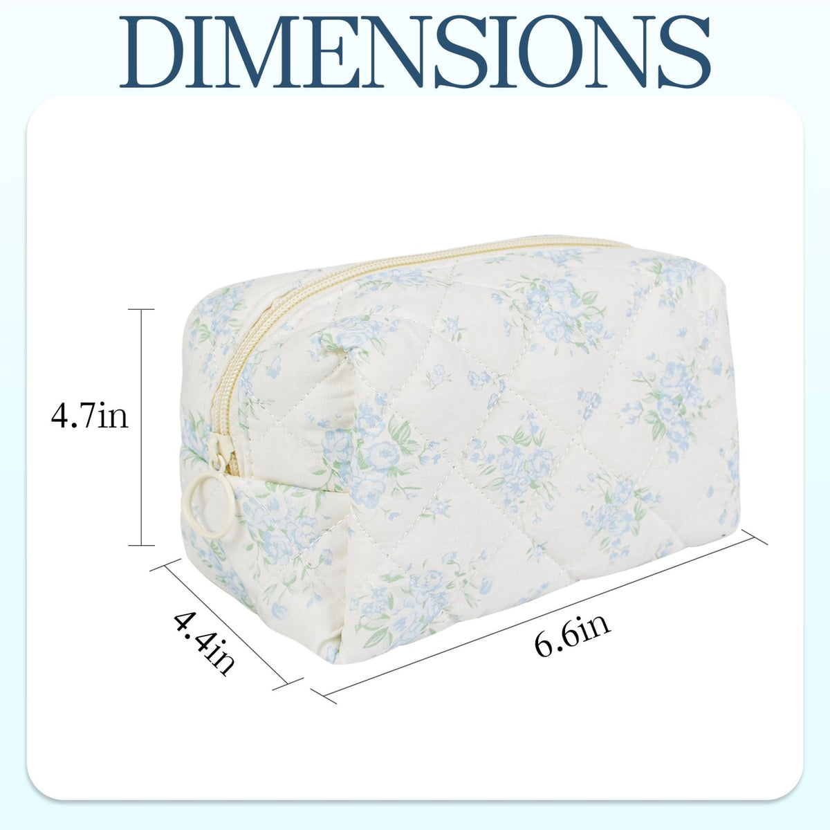 AMZMA Quilted Makeup Pouch,Cotton Puffy Makeup Bag, Coquette Cosmetic Bag for Women and Girls, Aesthetic Organizer Bag, Cute Flower Travel Toiletry Bag - thewildfolk AMZMA Quilted Makeup Pouch,Cotton Puffy Makeup Bag, Coquette Cosmetic Bag for Women and Girls, Aesthetic Organizer Bag, Cute Flower Travel Toiletry Bag
