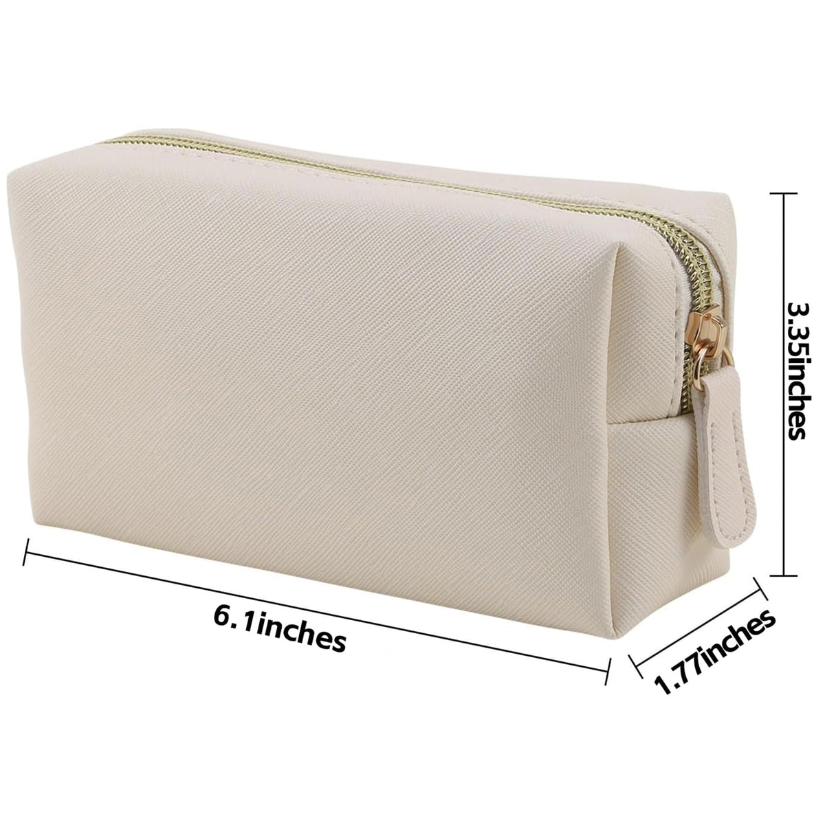 Apooliy Leather Makeup Bag for Purse Travel, Portable Small Cosmetic Organizer for Women and Girls, Make up Bag with Zipper - thewildfolk Apooliy Leather Makeup Bag for Purse Travel, Portable Small Cosmetic Organizer for Women and Girls, Make up Bag with Zipper