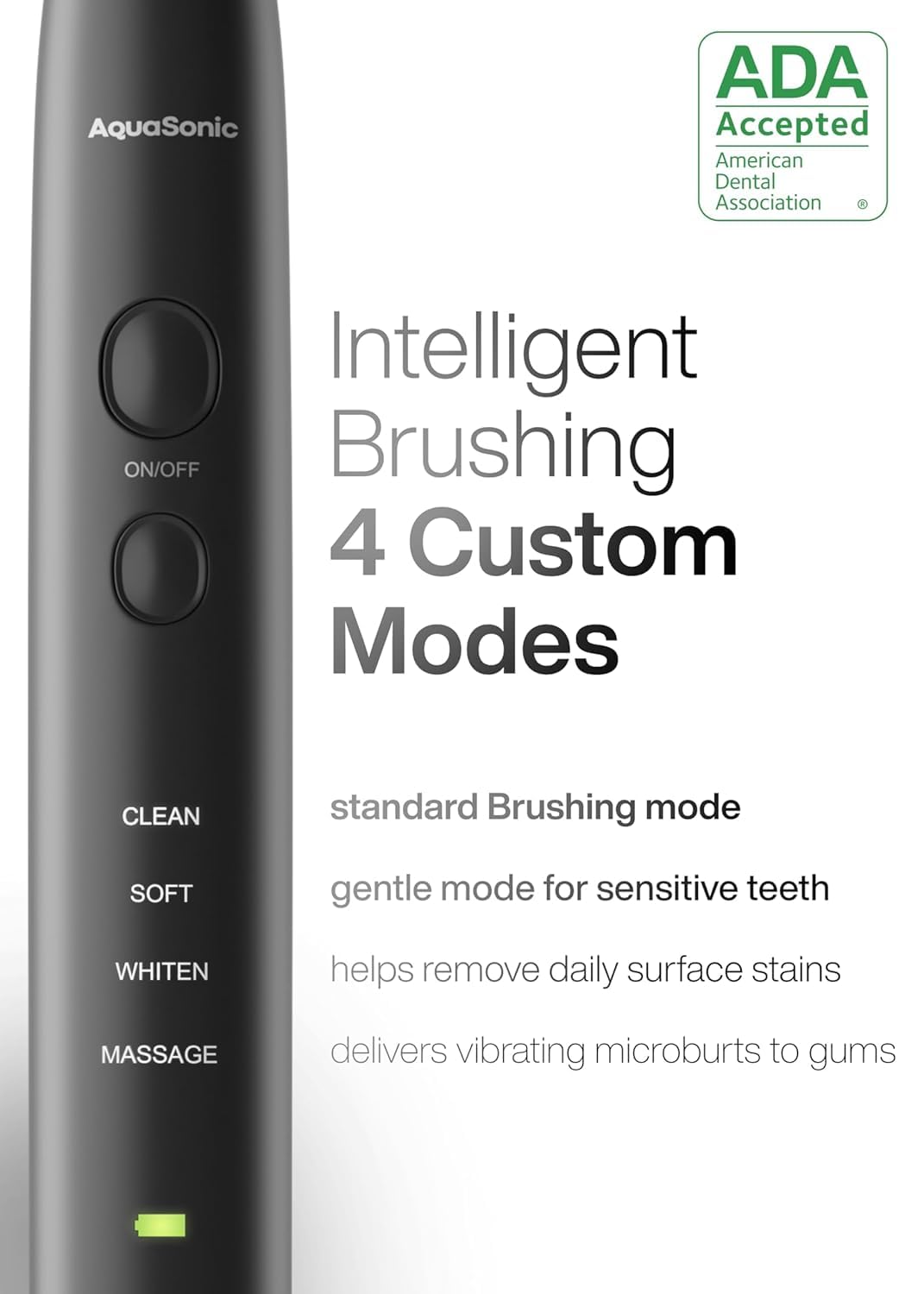 Aquasonic Black Series Ultra Whitening Toothbrush – ADA Accepted Electric Toothbrush- 8 Brush Heads & Travel Case – 40,000 VPM Electric Motor & Wireless Charging - 4 Modes w Smart Timer - thewildfolk Aquasonic Black Series Ultra Whitening Toothbrush – ADA Accepted Electric Toothbrush- 8 Brush Heads & Travel Case – 40,000 VPM Electric Motor & Wireless Charging - 4 Modes w Smart Timer
