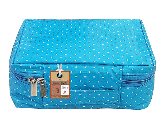 atorakushon Travel Makeup Train Case Cosmetic Organizer Portable Artist Storage Bag Zipper Pouch with Adjustable Divider for Women Girls Gifts Water-Resistant Daily Storage Organzier (Sky Blue) - thewildfolk atorakushon Travel Makeup Train Case Cosmetic Organizer Portable Artist Storage Bag Zipper Pouch with Adjustable Divider for Women Girls Gifts Water-Resistant Daily Storage Organzier (Sky Blue)