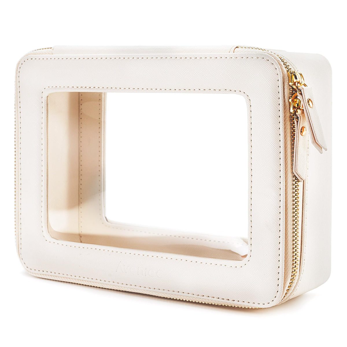 Aveniee Clear Makeup Bag Organizer, Travel Toiletry Bag Cosmetic Case for Women, Make Up Skincare Pouch Car Organizer Bag with Zippers for Essentials,White,Medium Classic - thewildfolk Aveniee Clear Makeup Bag Organizer, Travel Toiletry Bag Cosmetic Case for Women, Make Up Skincare Pouch Car Organizer Bag with Zippers for Essentials,White,Medium Classic