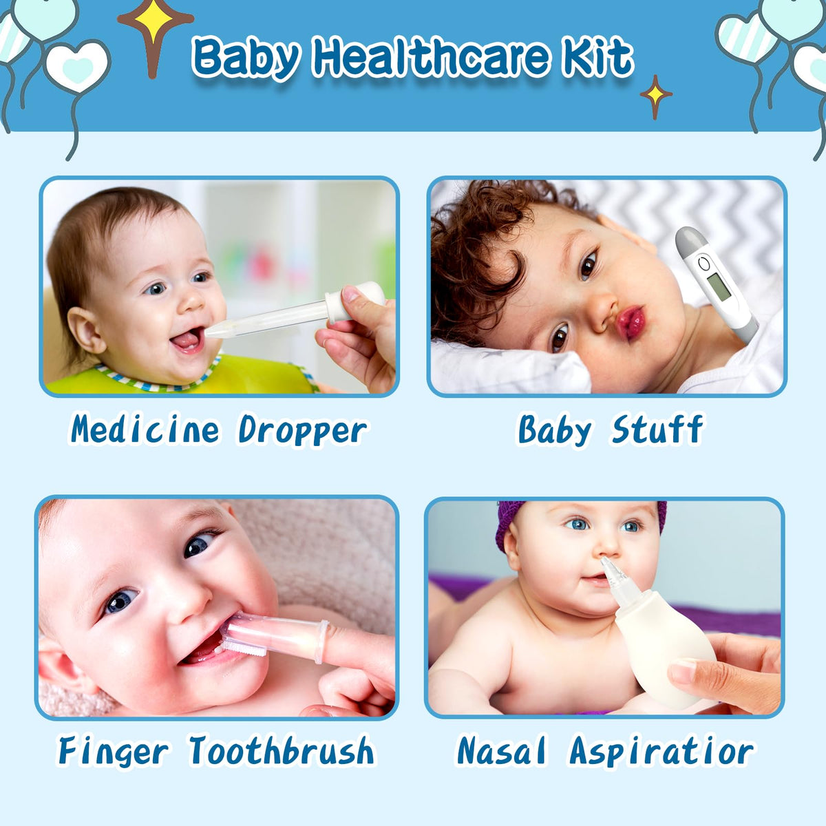 Baby Healthcare and Grooming Kit, 21pcs Baby Electric Nail Trimmer Set Newborn Nursery Health Care Set for Newborn Infant Toddlers Baby Boys Girls Kids Haircut Tools (21 Kits Grey White) - thewildfolk Baby Healthcare and Grooming Kit, 21pcs Baby Electric Nail Trimmer Set Newborn Nursery Health Care Set for Newborn Infant Toddlers Baby Boys Girls Kids Haircut Tools (21 Kits Grey White)