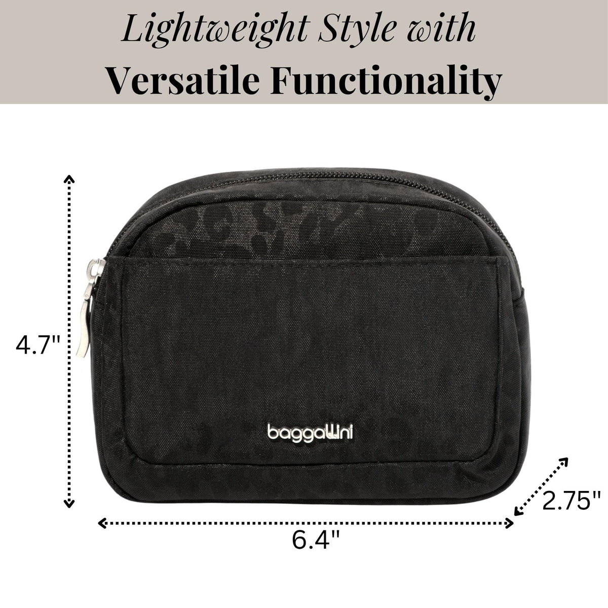Baggallini Small Cosmetic Pocket - Lightweight 6x4 Inch Makeup Bag - Travel Essentials Makeup Organizer - thewildfolk Baggallini Small Cosmetic Pocket - Lightweight 6x4 Inch Makeup Bag - Travel Essentials Makeup Organizer