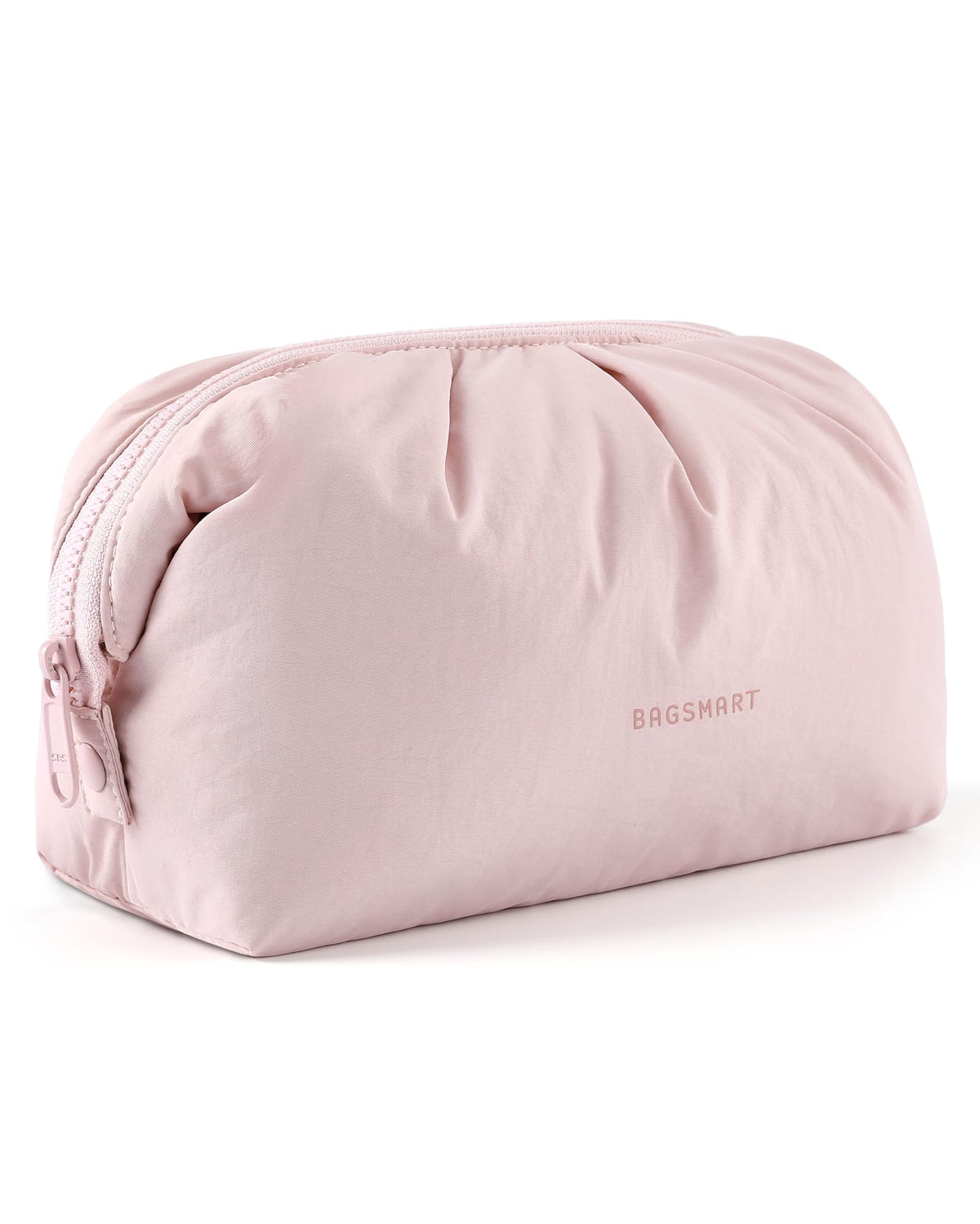 BAGSMART Makeup Bag Travel Toiletry Bag, Cute Make Up Bag, Large Capacity Cosmetic Bags for Women, Wide-open Makeup Pouch Travel Essentials Toiletries Accessories Brushes (Pink) - thewildfolk BAGSMART Makeup Bag Travel Toiletry Bag, Cute Make Up Bag, Large Capacity Cosmetic Bags for Women, Wide-open Makeup Pouch Travel Essentials Toiletries Accessories Brushes (Pink)