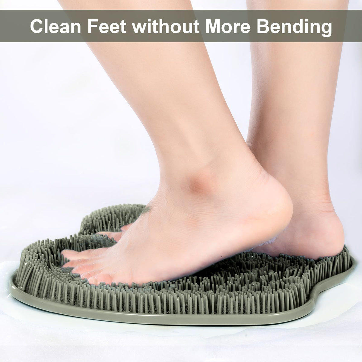 BESKAR Shower Foot Scrubber Mat with Non-Slip Suction Cups, Foot Spa Brush for Cleaning & Exfoliating Your Feet No Bend, Foot Points Reflexology Mat for Relax Your Feet - thewildfolk BESKAR Shower Foot Scrubber Mat with Non-Slip Suction Cups, Foot Spa Brush for Cleaning & Exfoliating Your Feet No Bend, Foot Points Reflexology Mat for Relax Your Feet