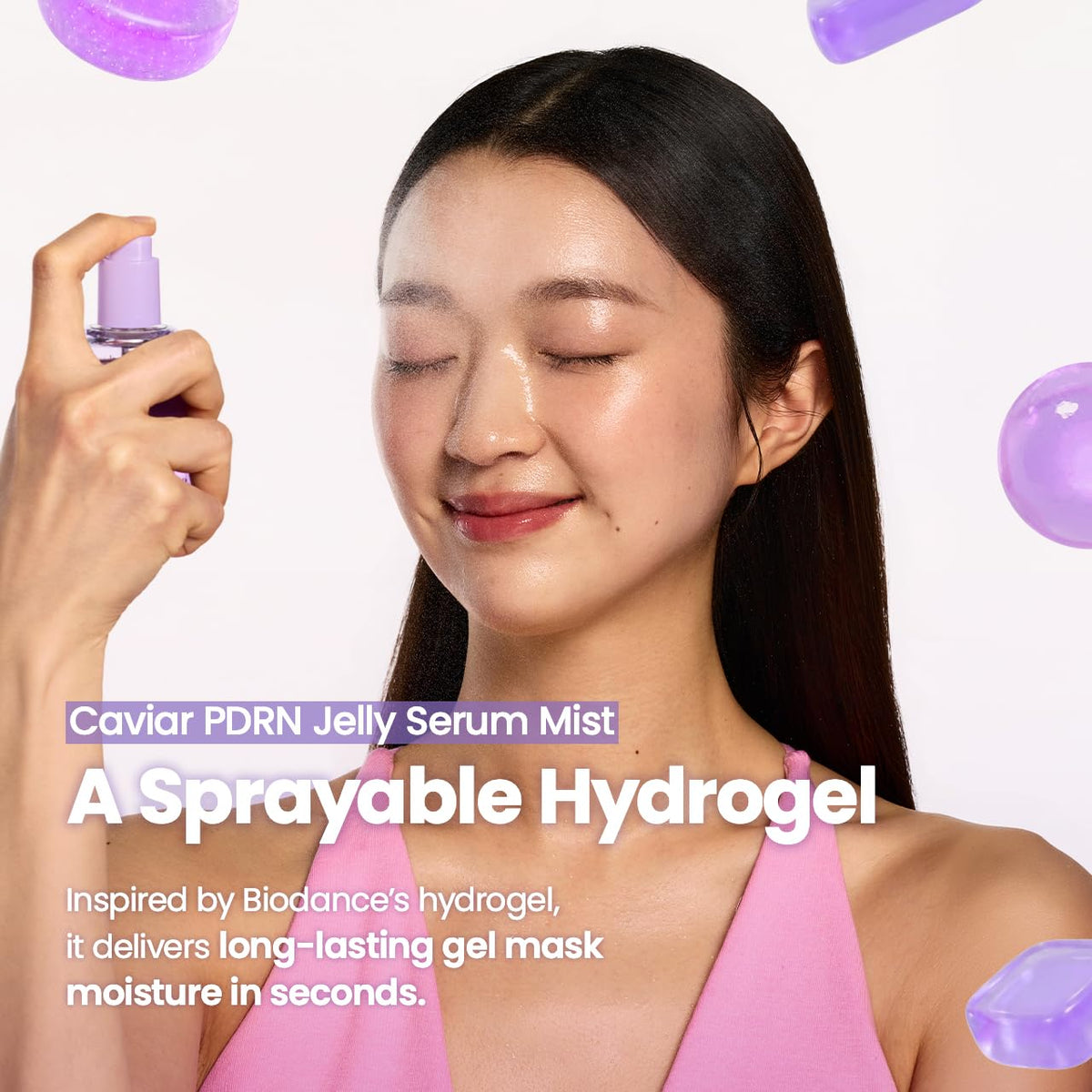 BIODANCE Caviar PDRN Jelly Serum Mist, Hydrating Face Mist, Revitalizing & Radiance Face Spray, Sprayable Hydrogel, Travel Essentials & Self Care Gifts for Women, Korean Skin Care | 1.69 fl.oz - thewildfolk BIODANCE Caviar PDRN Jelly Serum Mist, Hydrating Face Mist, Revitalizing & Radiance Face Spray, Sprayable Hydrogel, Travel Essentials & Self Care Gifts for Women, Korean Skin Care | 1.69 fl.oz