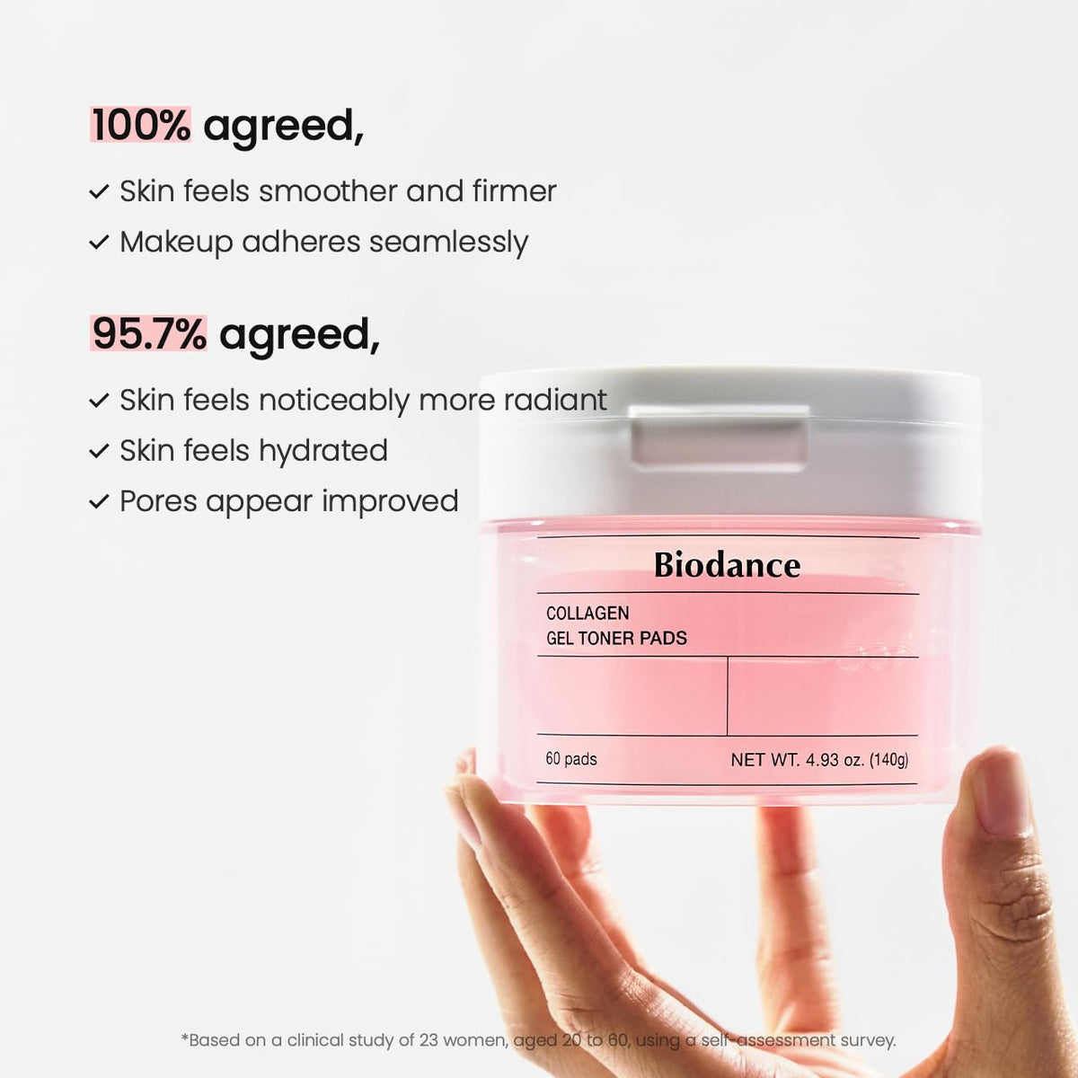 Biodance Collagen Gel Toner Pads, Pore Minimizer for Face, Improving Elasticity, Plumping Toner Pads for Sensitive Skin, Pre-Soaked Pads, Korean Skin Care, Mothers Day Giftsㅣ60 Pads - thewildfolk Biodance Collagen Gel Toner Pads, Pore Minimizer for Face, Improving Elasticity, Plumping Toner Pads for Sensitive Skin, Pre-Soaked Pads, Korean Skin Care, Mothers Day Giftsㅣ60 Pads