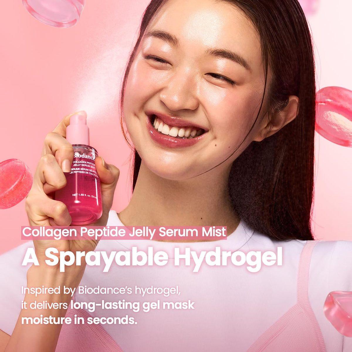 BIODANCE Collagen Peptides Jelly Serum Mist, Hydrating Face Mist, Plumping, Anti-Aging Face Spray, Sprayable Hydrogel, Travel Essentials & Self Care Gifts for Women, Korean Skin Care | 1.69 fl.oz - thewildfolk BIODANCE Collagen Peptides Jelly Serum Mist, Hydrating Face Mist, Plumping, Anti-Aging Face Spray, Sprayable Hydrogel, Travel Essentials & Self Care Gifts for Women, Korean Skin Care | 1.69 fl.oz