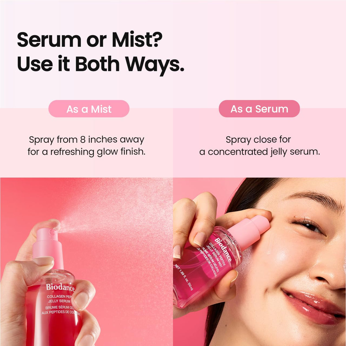 BIODANCE Collagen Peptides Jelly Serum Mist, Hydrating Face Mist, Plumping, Anti-Aging Face Spray, Sprayable Hydrogel, Travel Essentials & Self Care Gifts for Women, Korean Skin Care | 1.69 fl.oz - thewildfolk BIODANCE Collagen Peptides Jelly Serum Mist, Hydrating Face Mist, Plumping, Anti-Aging Face Spray, Sprayable Hydrogel, Travel Essentials & Self Care Gifts for Women, Korean Skin Care | 1.69 fl.oz