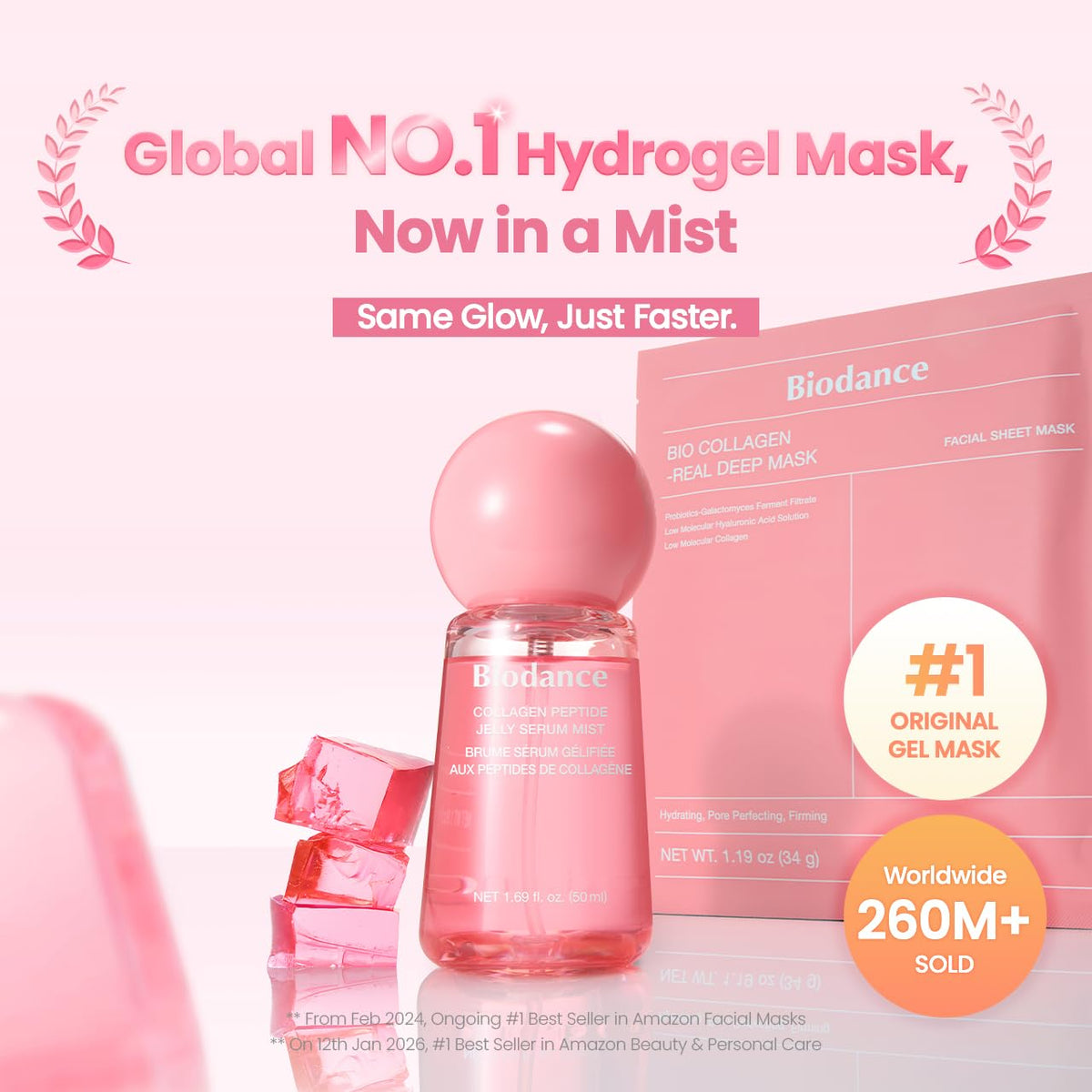 BIODANCE Collagen Peptides Jelly Serum Mist, Hydrating Face Mist, Plumping, Anti-Aging Face Spray, Sprayable Hydrogel, Travel Essentials & Self Care Gifts for Women, Korean Skin Care | 1.69 fl.oz - thewildfolk BIODANCE Collagen Peptides Jelly Serum Mist, Hydrating Face Mist, Plumping, Anti-Aging Face Spray, Sprayable Hydrogel, Travel Essentials & Self Care Gifts for Women, Korean Skin Care | 1.69 fl.oz