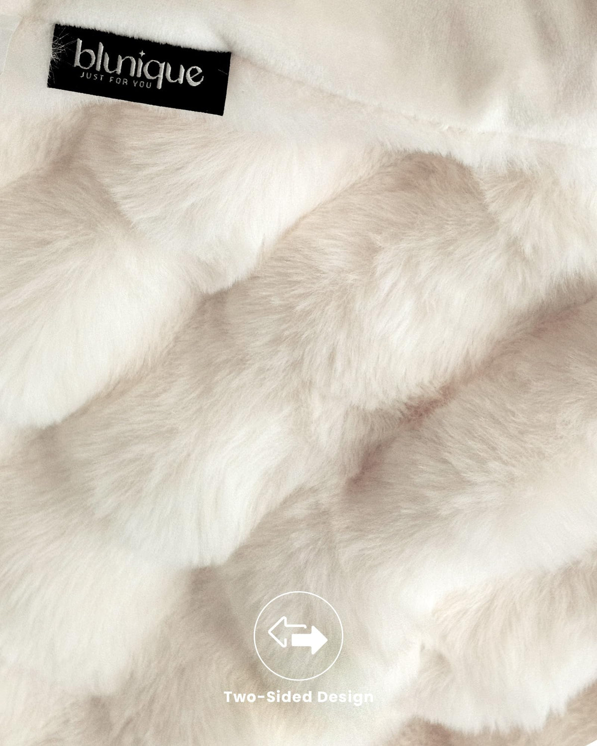 blunique Ultra Soft Cozy Faux Fur Throw Blanket, Fuzzy Plush Thick Bubble Blanket, Luxury Fluffy Blanket for Couch, Sofa, Bedroom, and Living Room, 50x60 Inches, Cream White - thewildfolk blunique Ultra Soft Cozy Faux Fur Throw Blanket, Fuzzy Plush Thick Bubble Blanket, Luxury Fluffy Blanket for Couch, Sofa, Bedroom, and Living Room, 50x60 Inches, Cream White