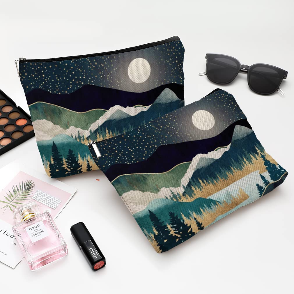 Braytow Forest Makeup Bag Travel Portable Cosmetic Pouch Waterproof Toiletry Organizer Storage Bag Zipper Pouch For Women - thewildfolk Braytow Forest Makeup Bag Travel Portable Cosmetic Pouch Waterproof Toiletry Organizer Storage Bag Zipper Pouch For Women