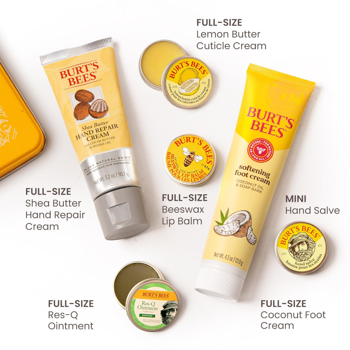 Burt's Bees Classics Gift Set, 6 Products in Giftable Tin - thewildfolk Burt's Bees Classics Gift Set, 6 Products in Giftable Tin