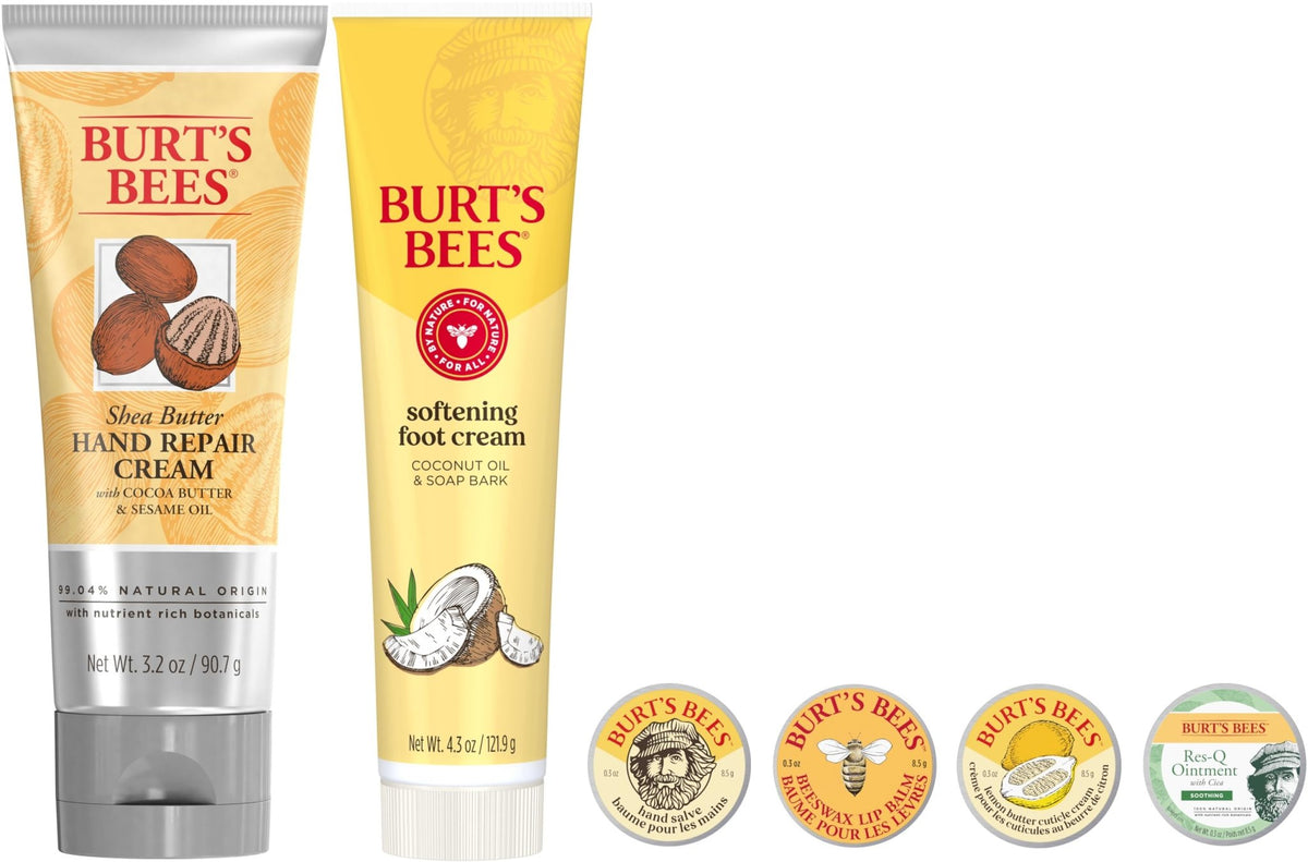 Burt's Bees Classics Gift Set, 6 Products in Giftable Tin - thewildfolk Burt's Bees Classics Gift Set, 6 Products in Giftable Tin