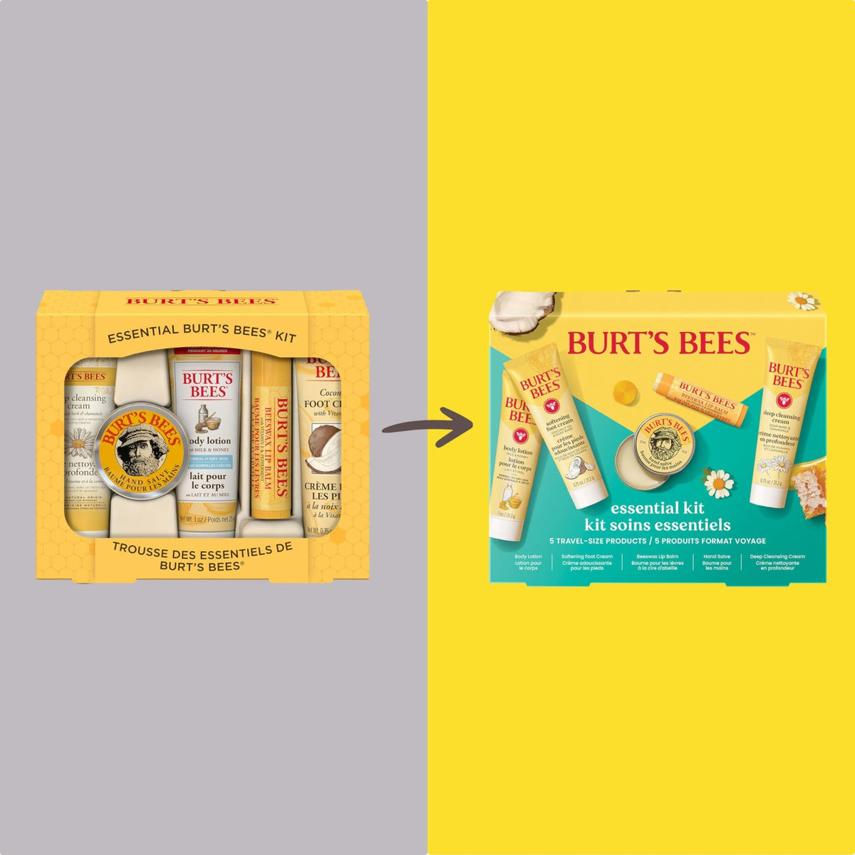 Burt's Bees Essentials Kit Gift Set, 5 Travel Size Products - thewildfolk Burt's Bees Essentials Kit Gift Set, 5 Travel Size Products
