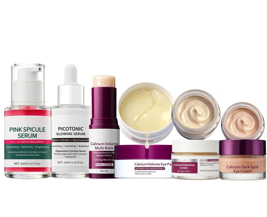 Calcium Daily Skincare Bundle with Calcium Volume Multi Balm Stick, Cream, Serum & Eye Patches for Hydrating, Firming,Smoothing,Collagen Boost & Pore Skin Care,Gift & Travel Essentials for Women Girl - thewildfolk Calcium Daily Skincare Bundle with Calcium Volume Multi Balm Stick, Cream, Serum & Eye Patches for Hydrating, Firming,Smoothing,Collagen Boost & Pore Skin Care,Gift & Travel Essentials for Women Girl