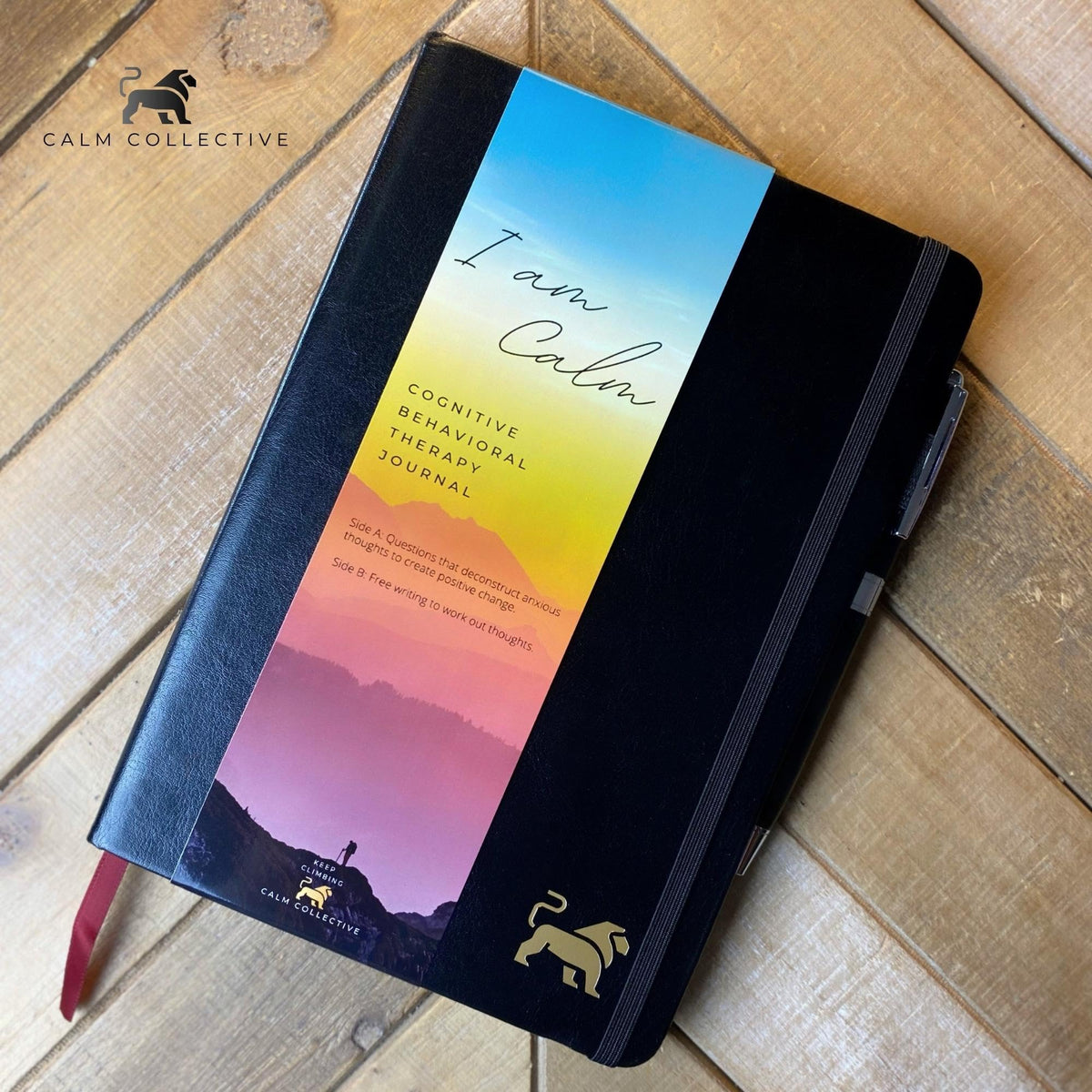 Calm Collective Guided CBT Anxiety Relief Journal Kit for Mental Health Therapy with Free Pen Included, Mindfulness Self Care Prompts, Gratitude & Habit Tracker, Wellness Gift Diary Notebook - thewildfolk Calm Collective Guided CBT Anxiety Relief Journal Kit for Mental Health Therapy with Free Pen Included, Mindfulness Self Care Prompts, Gratitude & Habit Tracker, Wellness Gift Diary Notebook