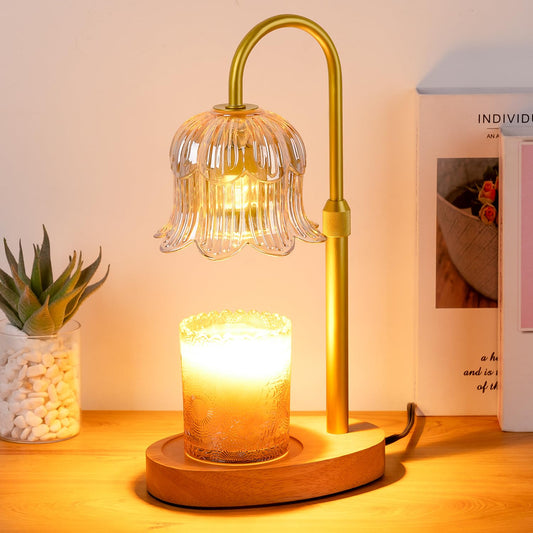 Candle Warmer Lamp Flower Electric Timer - Home Decor Women Birthday Gifts - thewildfolk Candle Warmer Lamp Flower Electric Timer - Home Decor Women Birthday Gifts