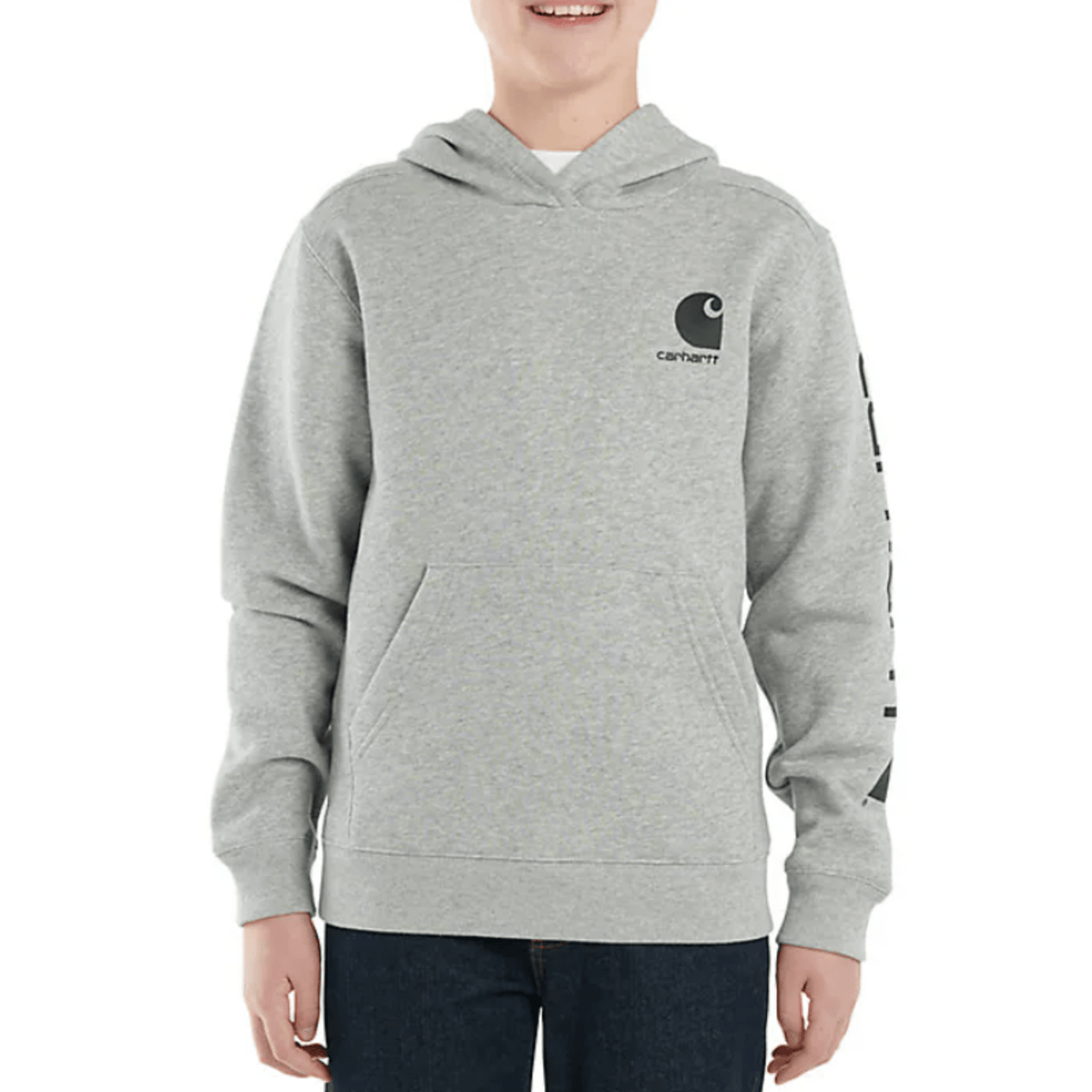 Carhartt Boys' Long Sleeve Graphic Sweatshirt - Heather Grey 4-7