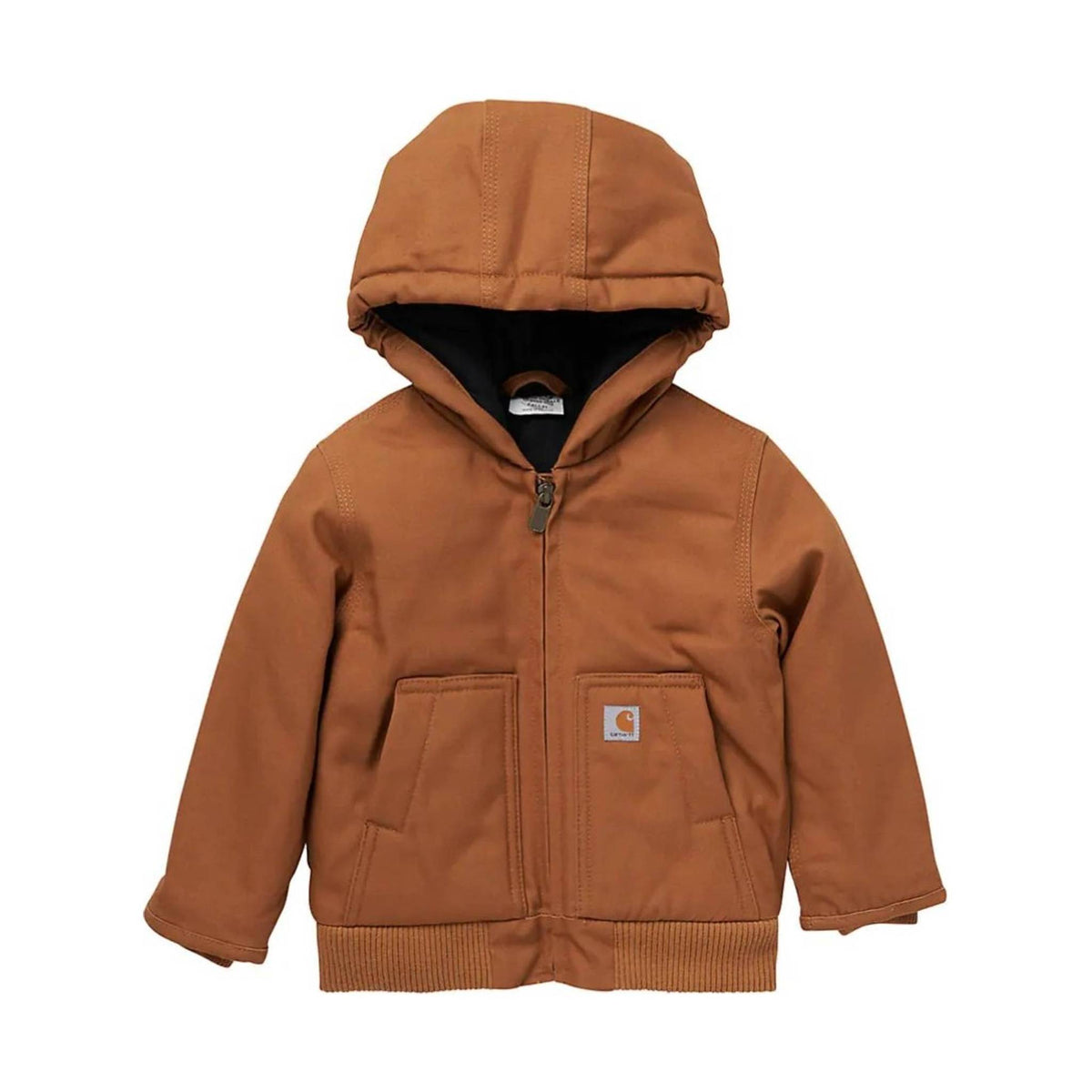 Carhartt Kids' Flannel Quilt Lined Active Jacket- Brown