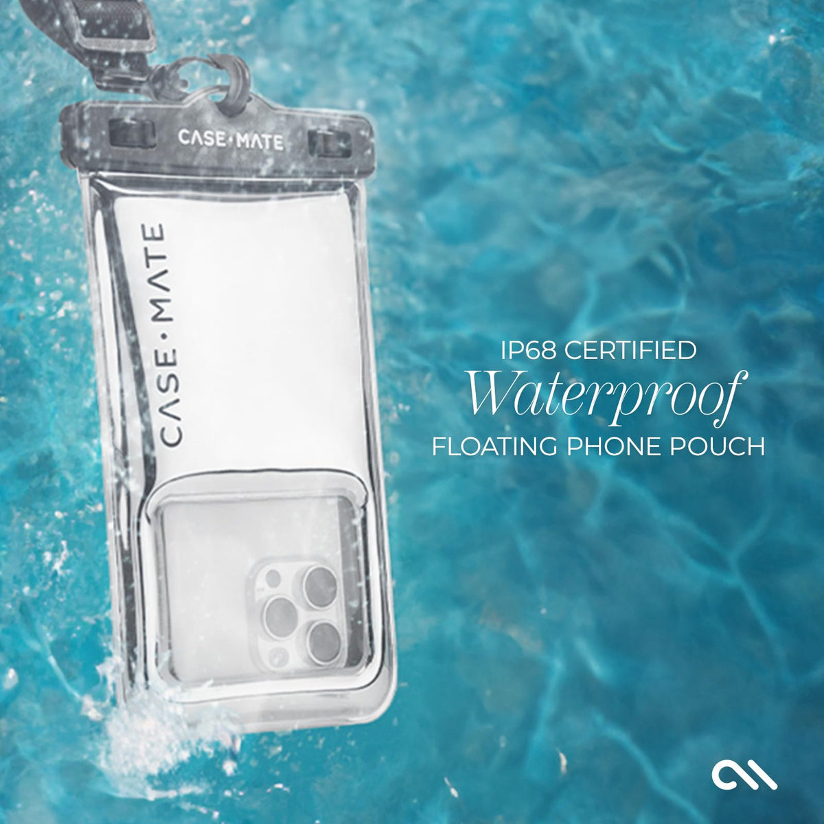 Case-Mate 2 Pack IP68 Waterproof Phone Pouch - Silver Chrome - thewildfolk Case-Mate 2 Pack IP68 Waterproof Phone Pouch - Silver Chrome