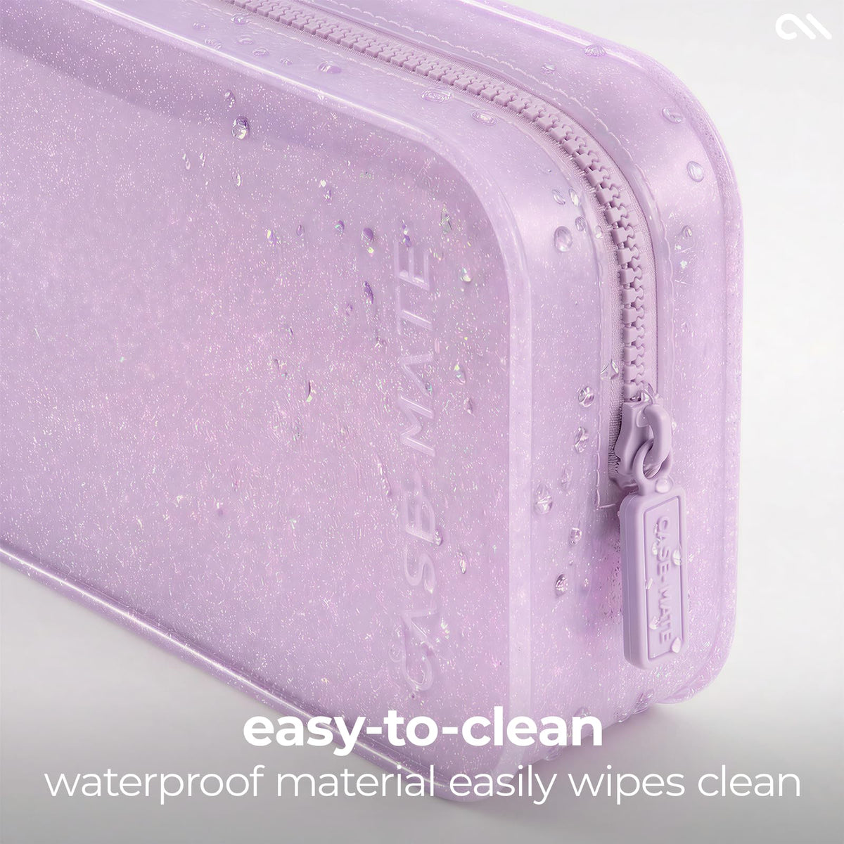 Case-Mate Jelly Makeup Bag - Waterproof Zipper Pouch - Stardust Twinkle - thewildfolk Case-Mate Jelly Makeup Bag - Waterproof Zipper Pouch - Stardust Twinkle