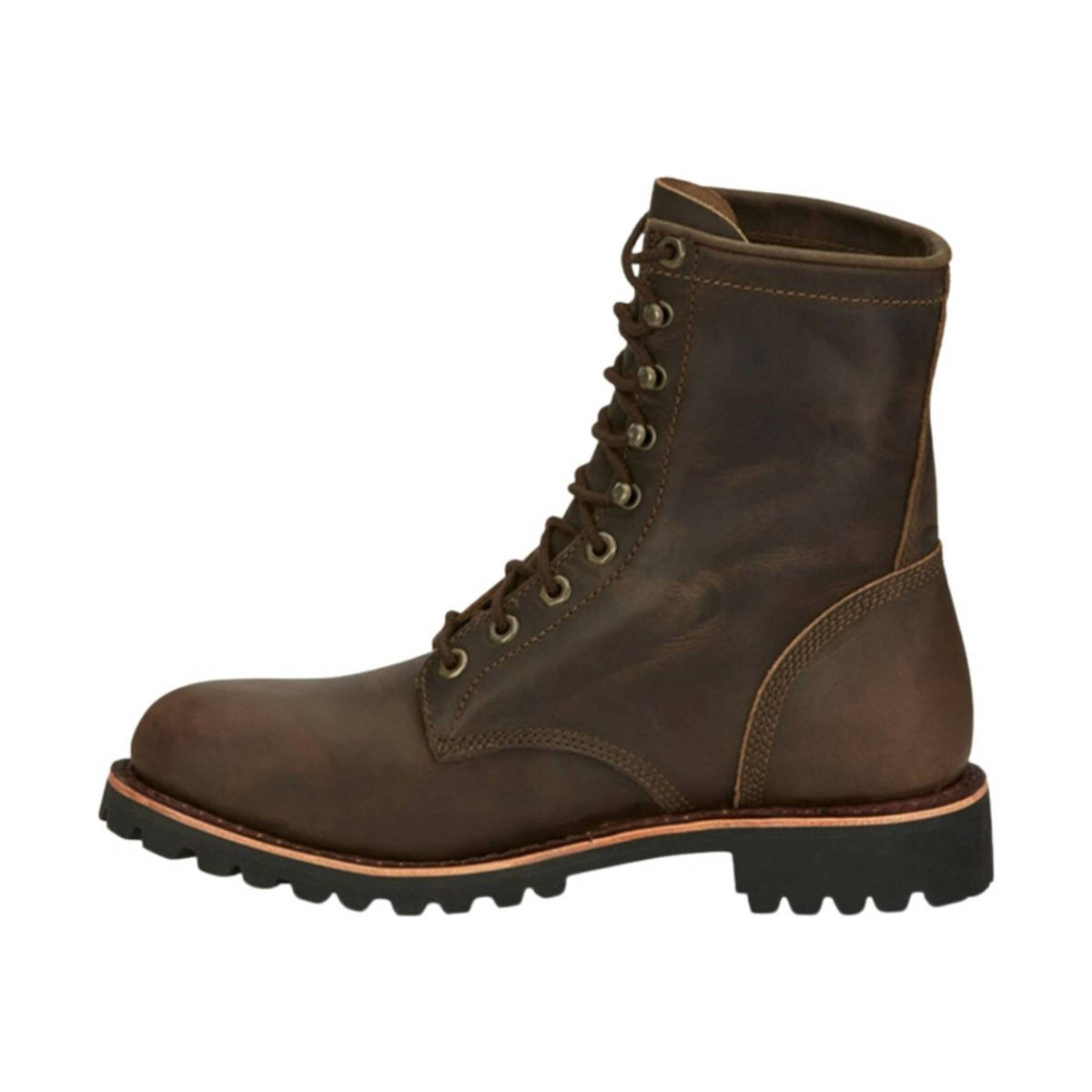 Chippewa Men's Classic 8in Non Insulated Steel Toe Work Boots - Wood - ONLINE STORE CREDIT/EXCHANGE ONLY