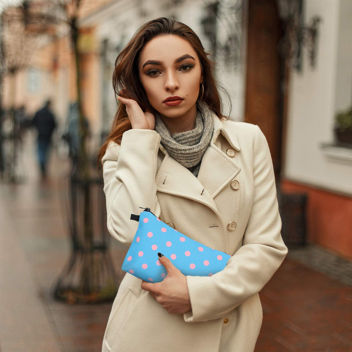 Chuangdi 6 Pieces Makeup Bag Toiletry Pouch Waterproof Cosmetic Bag with Zipper Travel Packing Pouch 8.7 x 5.3 Inch Small Cosmetic Organizer Accessory for Women and Men(Polka Dots Style) - thewildfolk Chuangdi 6 Pieces Makeup Bag Toiletry Pouch Waterproof Cosmetic Bag with Zipper Travel Packing Pouch 8.7 x 5.3 Inch Small Cosmetic Organizer Accessory for Women and Men(Polka Dots Style)