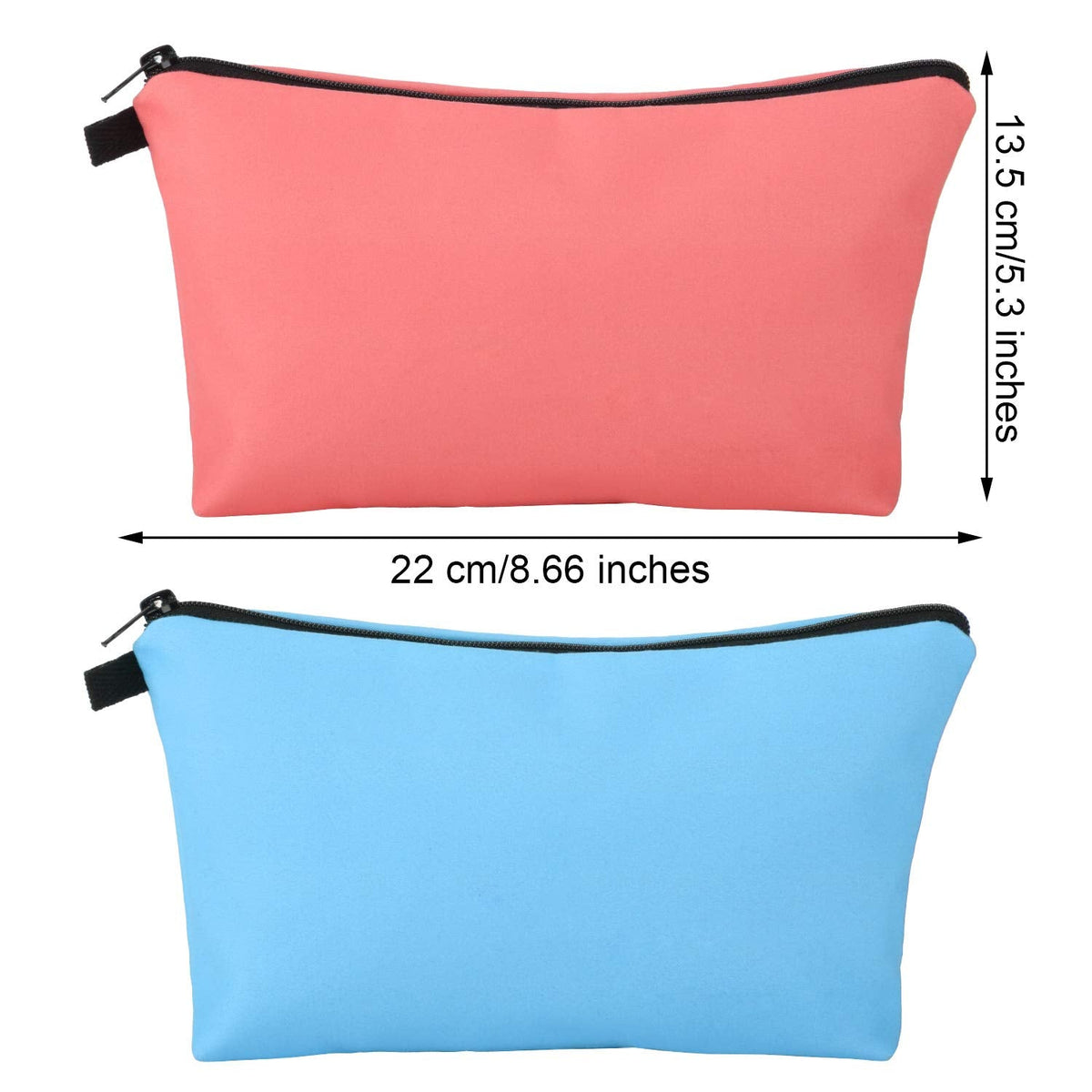Chuangdi 6 Pieces Makeup Bag Toiletry Pouch Waterproof Cosmetic Bag with Zipper Travel Packing Pouch 8.7 x 5.3 Inch Small Cosmetic Organizer Accessory for Women and Men(Bright Style) - thewildfolk Chuangdi 6 Pieces Makeup Bag Toiletry Pouch Waterproof Cosmetic Bag with Zipper Travel Packing Pouch 8.7 x 5.3 Inch Small Cosmetic Organizer Accessory for Women and Men(Bright Style)