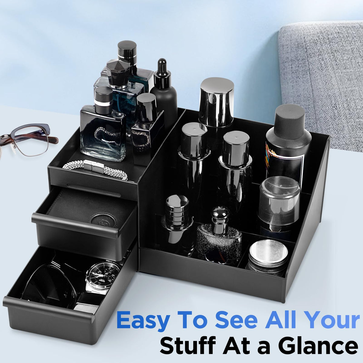 Cologne Organizer for Men，Perfume Organizer，Bathroom Organizer，Men Gifts - thewildfolk Cologne Organizer for Men，Perfume Organizer，Bathroom Organizer，Men Gifts