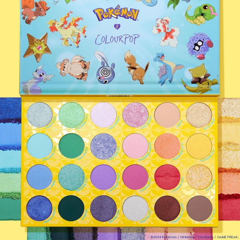 ColourPop Pokémon x ColourPop Pallet Town Eyeshadow Palette - thewildfolk ColourPop Pokémon x ColourPop Pallet Town Eyeshadow Palette