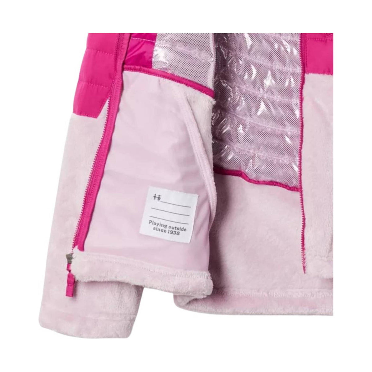 Columbia Kids' Powder Lite Hooded Jacket - Wild Fuchsia/Aura