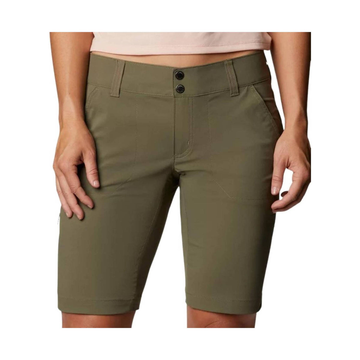 Columbia Women's Saturday Trail Long Short - Stone Green - ONLINE STORE CREDIT/EXCHANGE ONLY