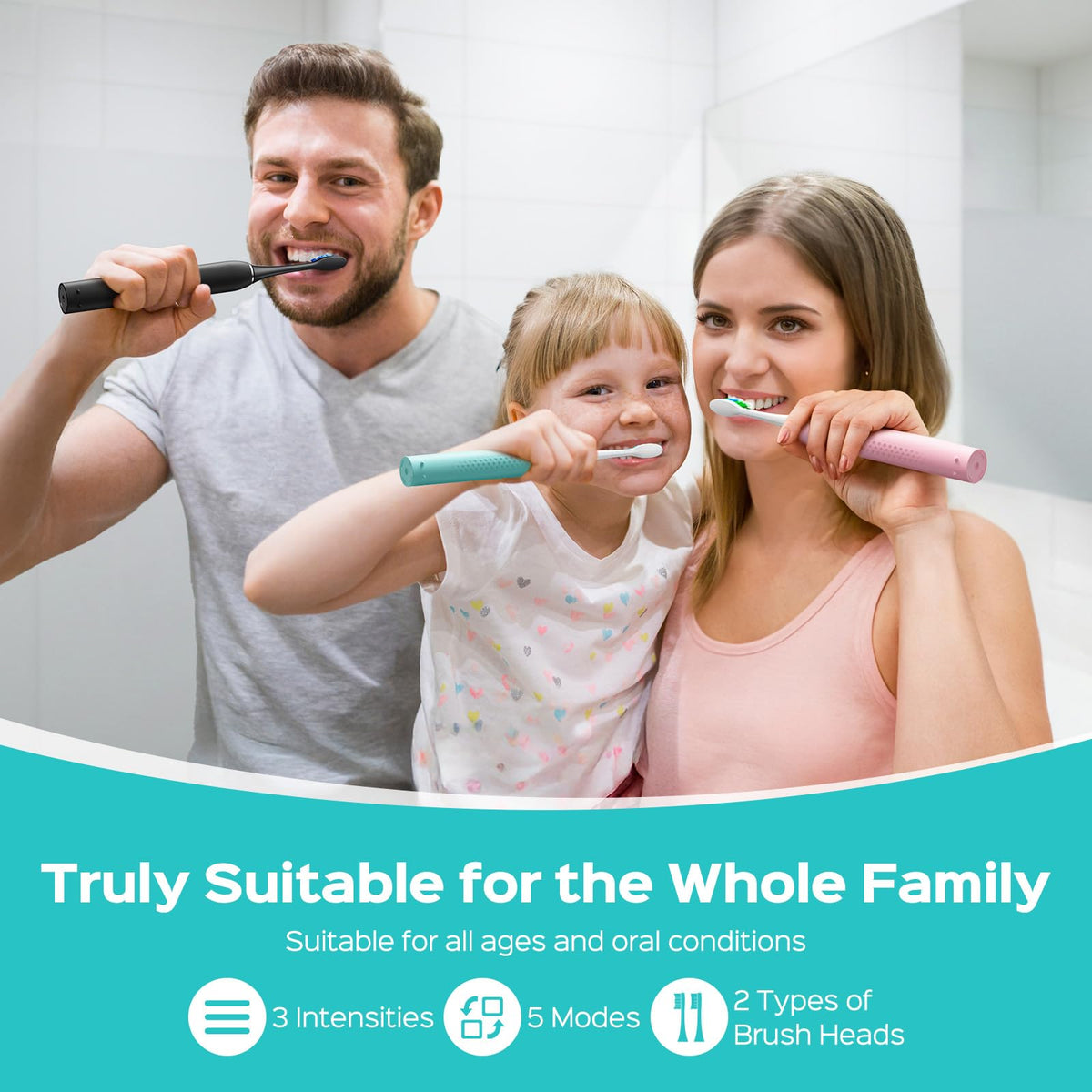 COSLUS C30 Electric Toothbrush for Adults, Effective Yet Gentle Ultra-Clean - thewildfolk COSLUS C30 Electric Toothbrush for Adults, Effective Yet Gentle Ultra-Clean