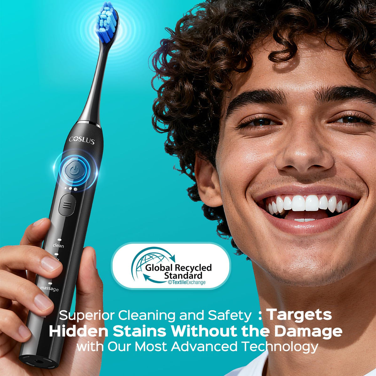 COSLUS C30 Electric Toothbrush for Adults, Effective Yet Gentle Ultra-Clean - thewildfolk COSLUS C30 Electric Toothbrush for Adults, Effective Yet Gentle Ultra-Clean