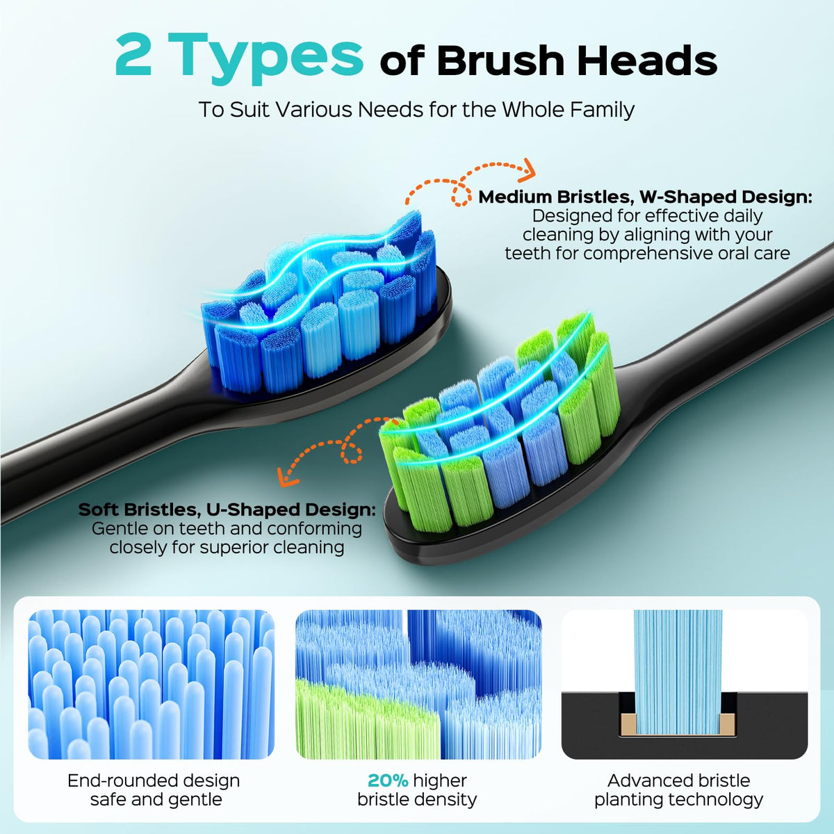 COSLUS C30 Electric Toothbrush for Adults, Effective Yet Gentle Ultra-Clean - thewildfolk COSLUS C30 Electric Toothbrush for Adults, Effective Yet Gentle Ultra-Clean